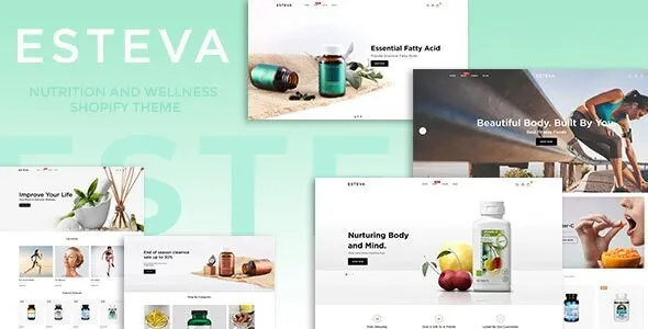 Esteva (v1.0.2) Nutrition and Wellness Shopify Theme Free Download