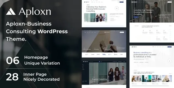 Aploxn (v1.0.0) Business Consulting WordPress Theme