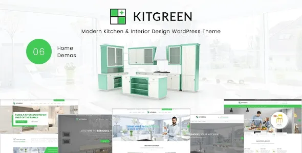 KitGreen (v3.0.7) Modern Kitchen & Interior Design WordPress Theme