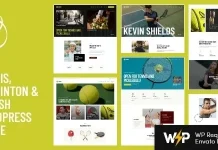 Racquet (v1.9.0) Tennis, Badminton & Squash WordPress Theme